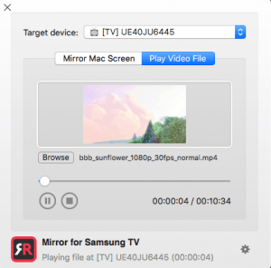 mirror mac for samsung tv